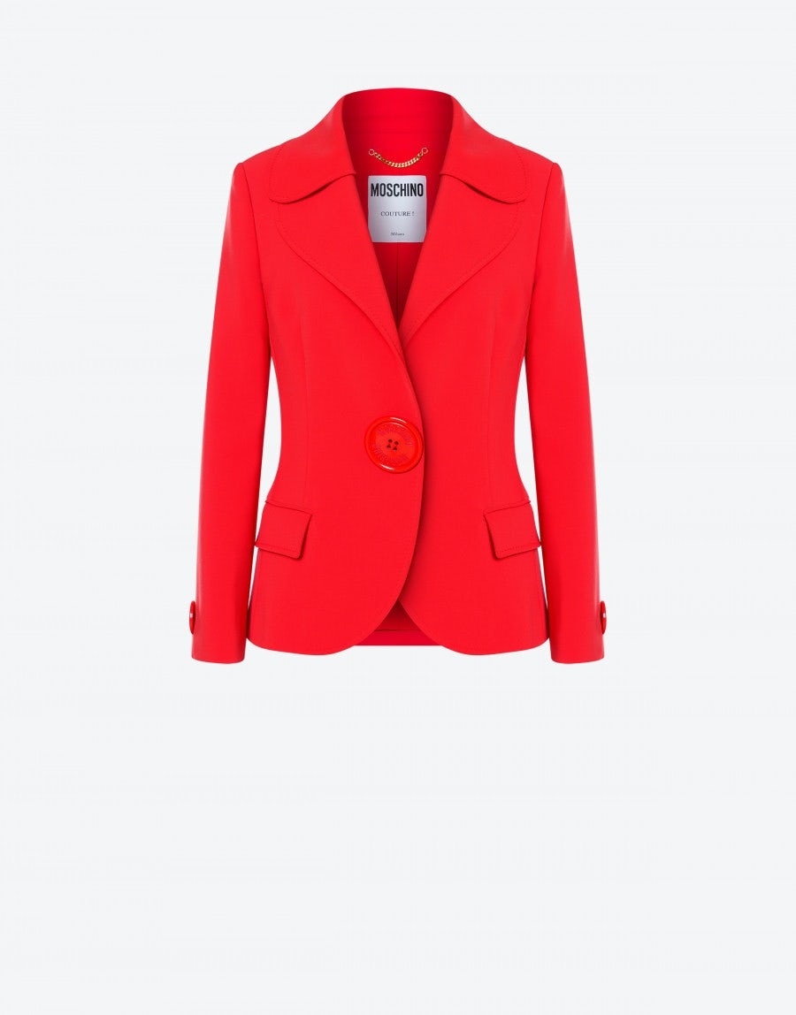 MOSCHINO BUTTON CRÊPE JACKET - 1