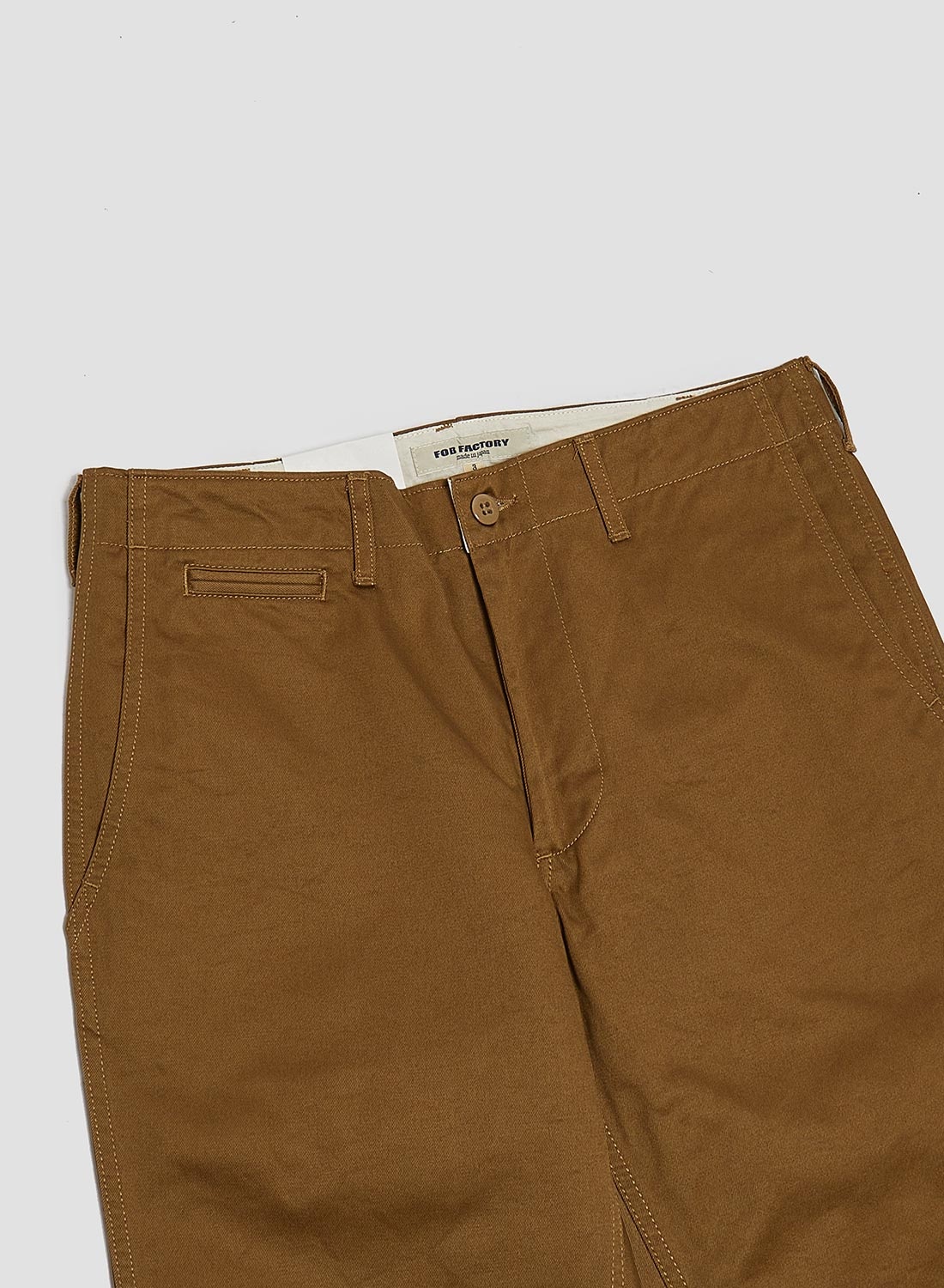 FOB Factory Narrow U.S Trousers Beige - 2