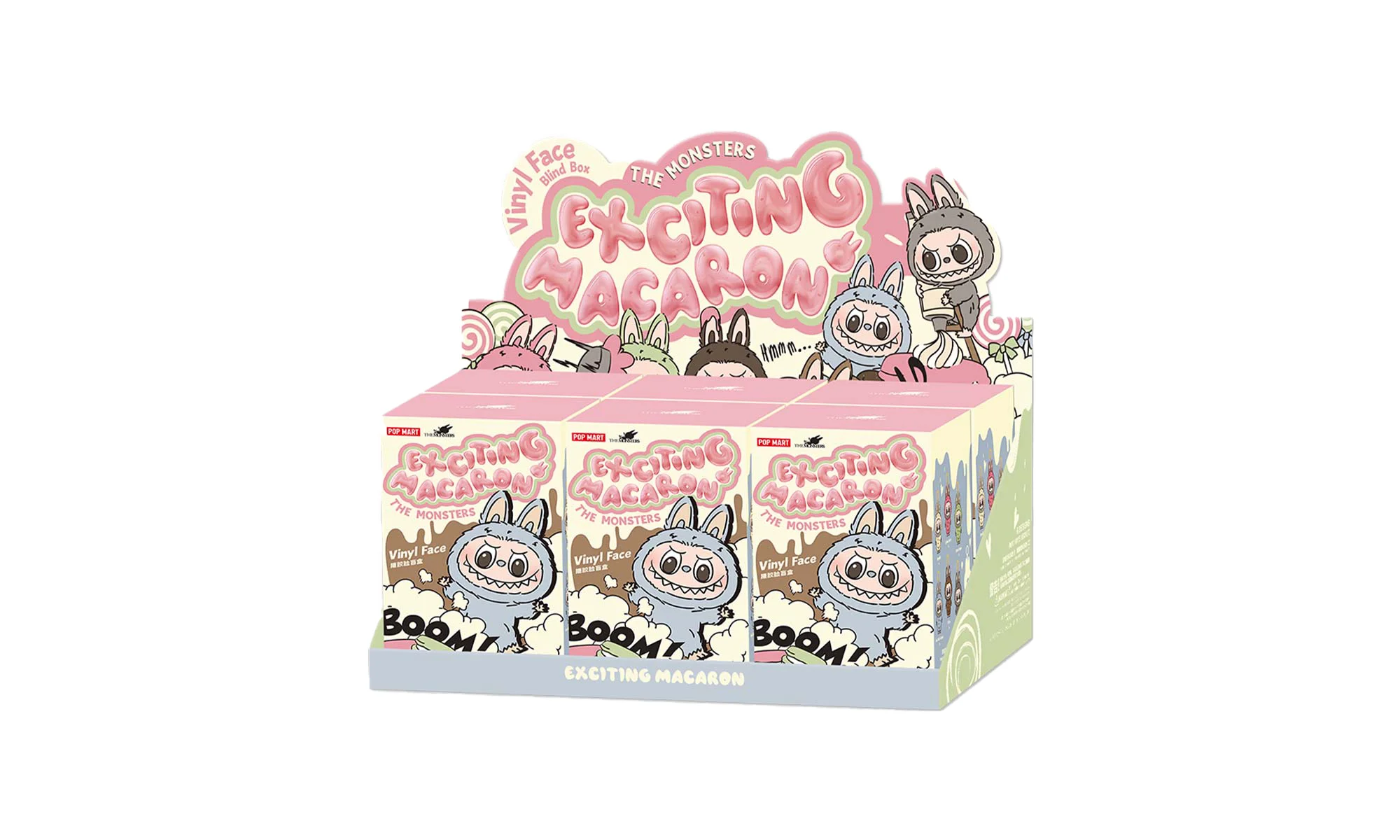 Labubu The Monsters Exciting Macarons "Vinyl Face Sealed Case (6 Blind Boxes)" - 1