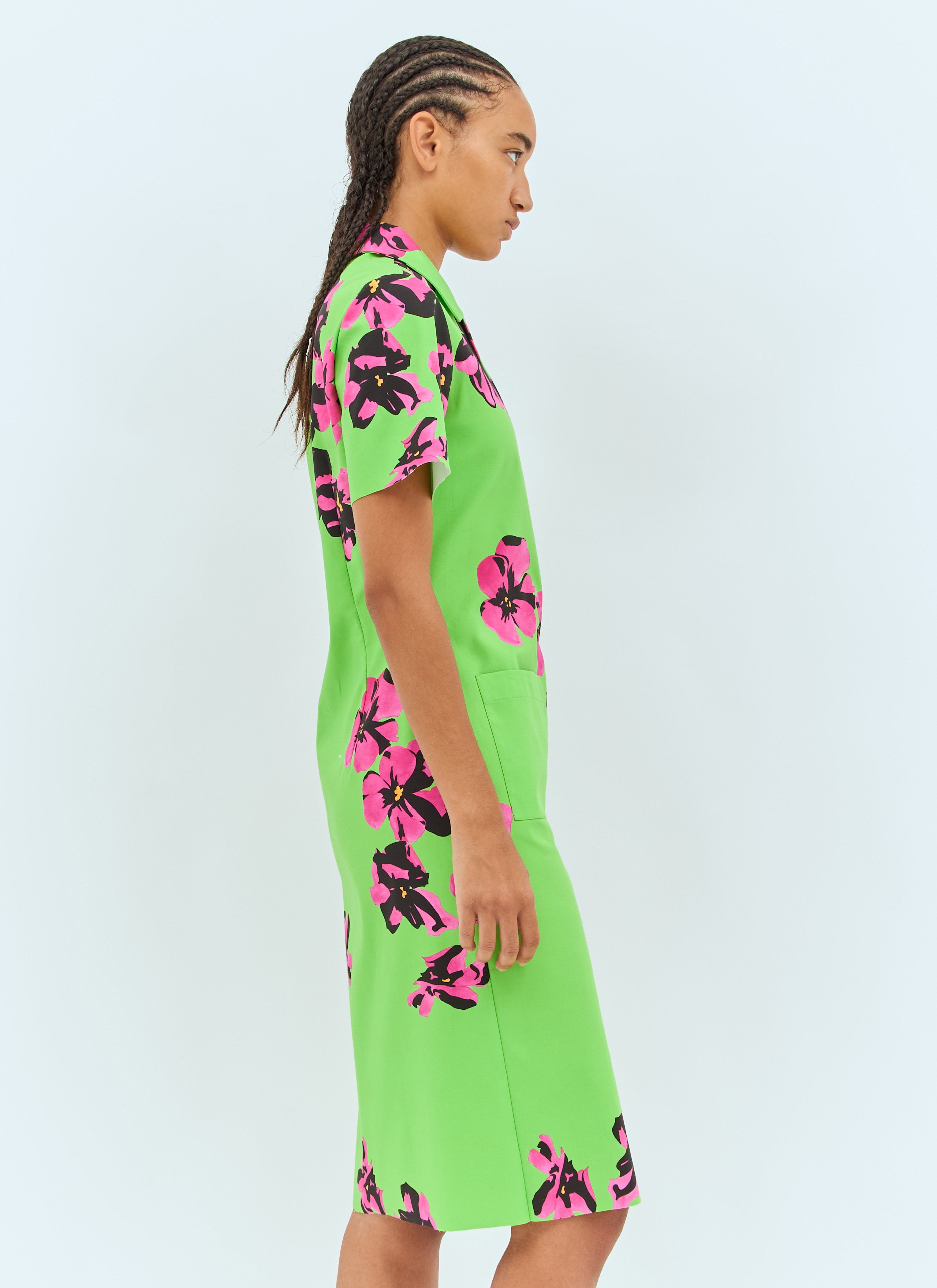 Miu Miu Women Flower Midi Dress - 3