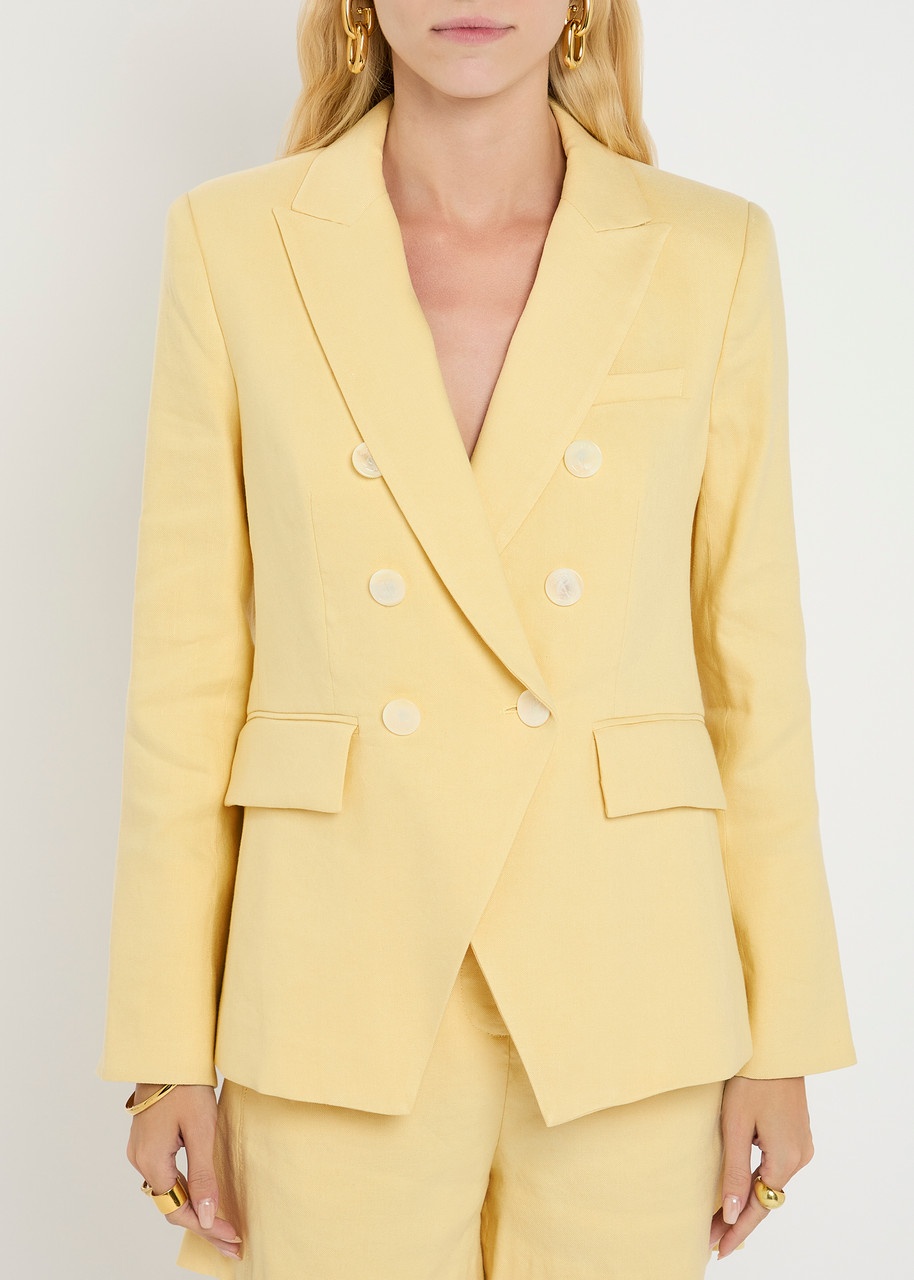 Veronica Beard Miller Dickey Linen-blend Blazer - 2