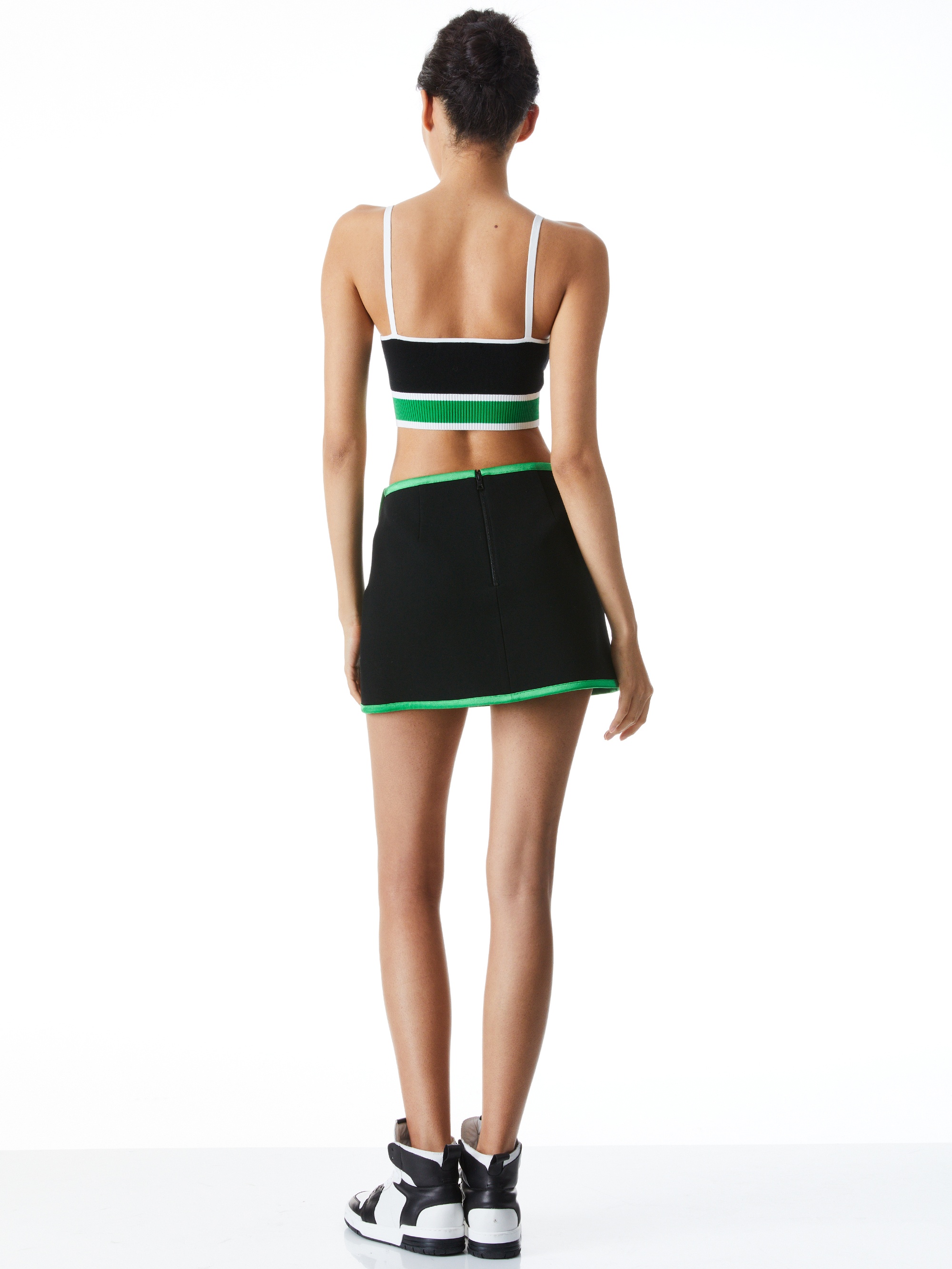 LILIA PIPED CROSSOVER SKIRT - 3