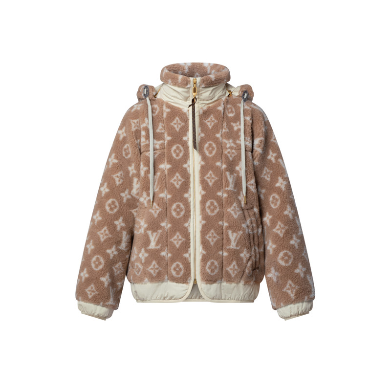 Monogram Fleece Hooded Jacket 1