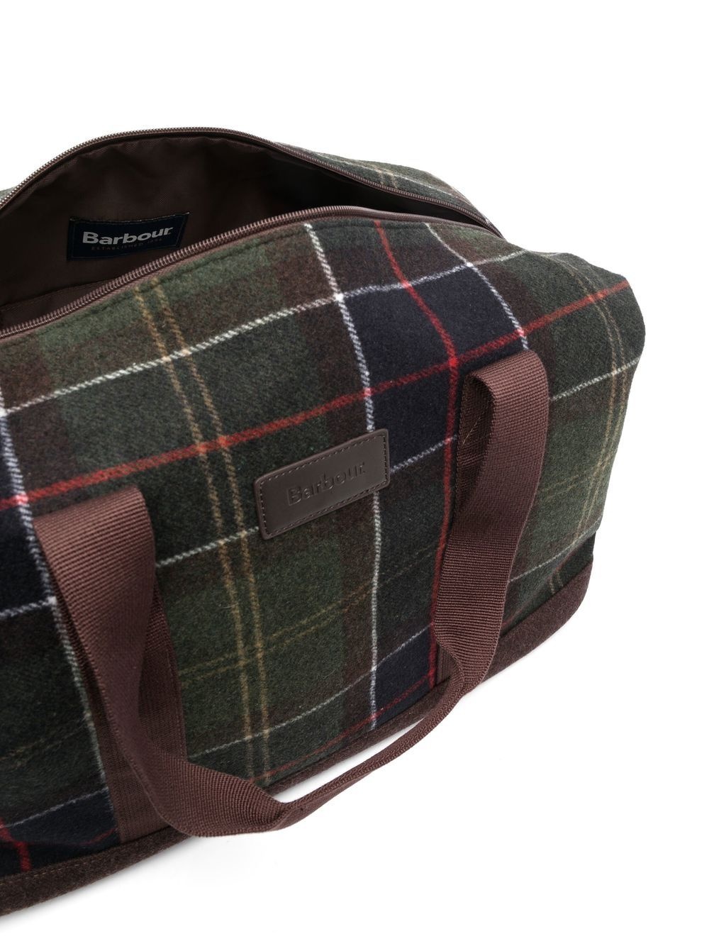 tartan-check holdall - 5