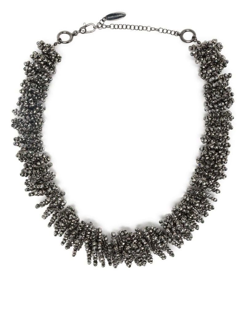 oversized beaded necklace - 1