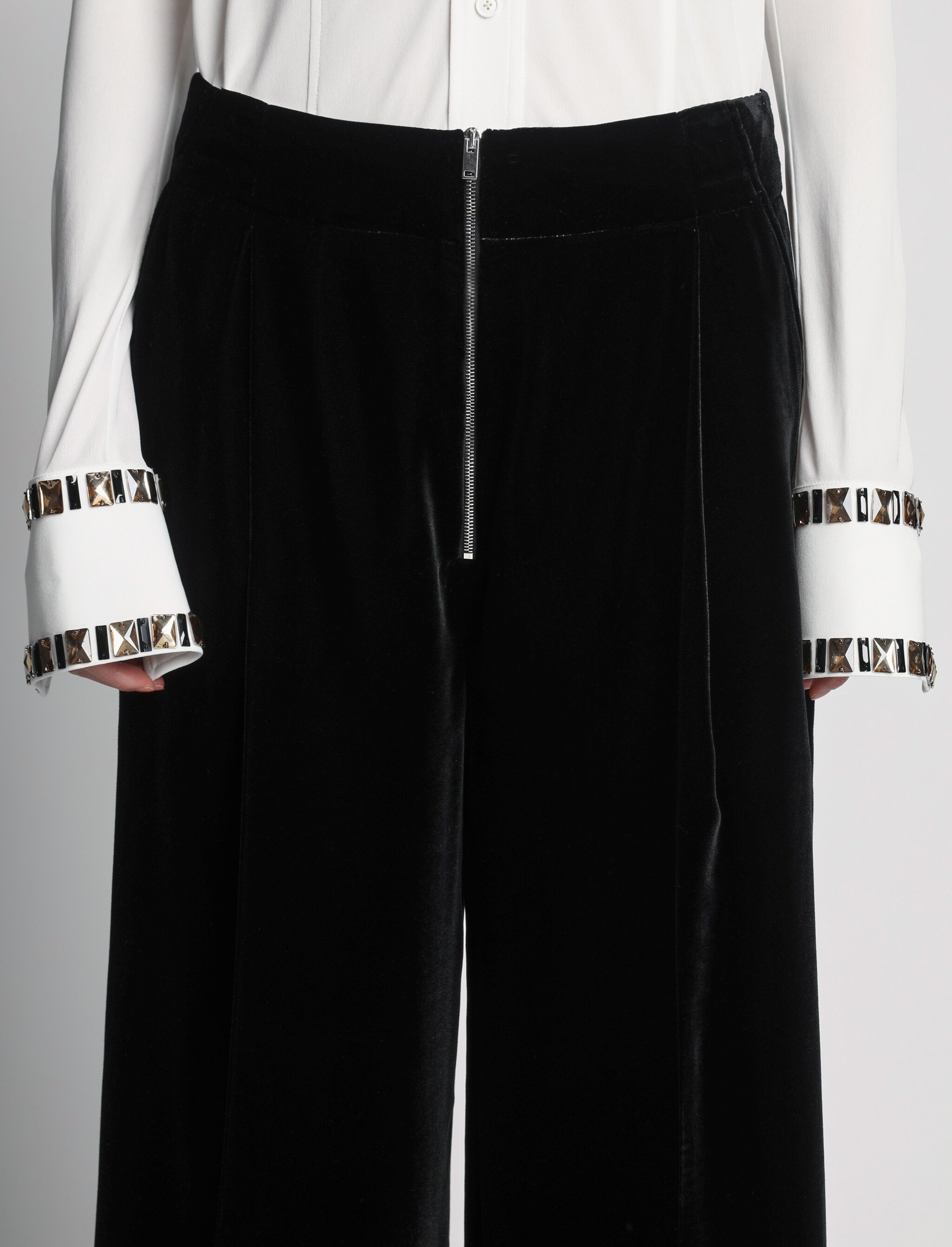 Silk Viscose Velvet Trouser - 5