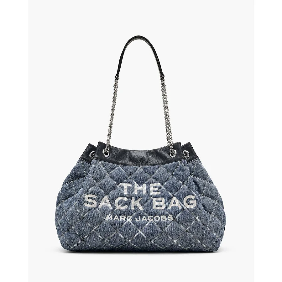 Marc Jacobs The Quilted Denim Chain Sack Bag - 1