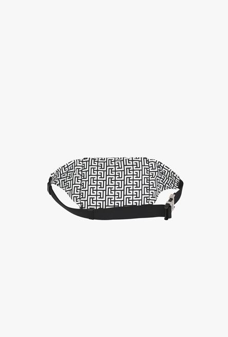 White and black nylon City belt bag - 3