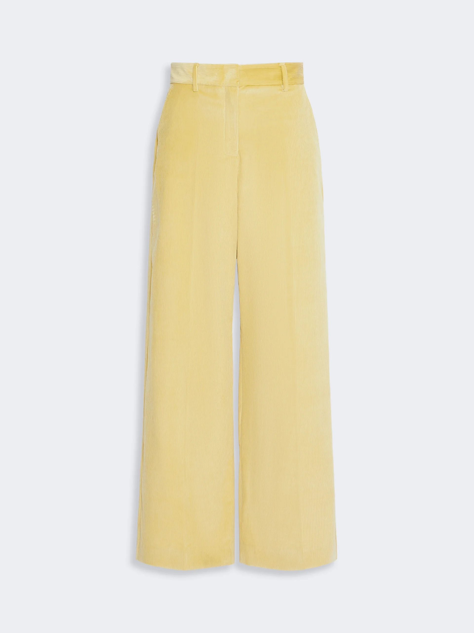 TANIA Cotton velvet trousers - HONEY - 1