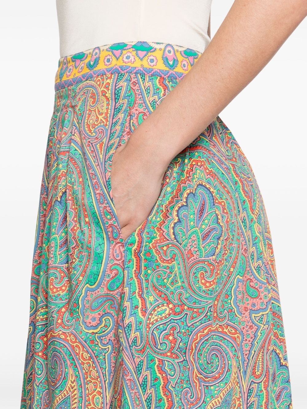 paisley-print midi skirt - 5