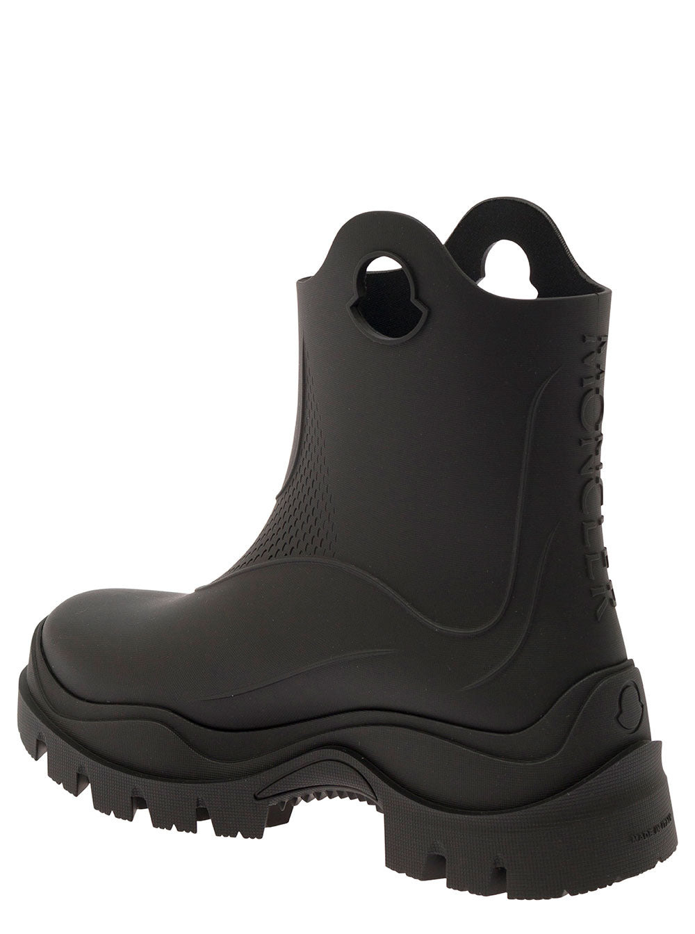 Moncler Women 'Misty' Black Rain Boots With Logo Detail In Rubber Woman - 3