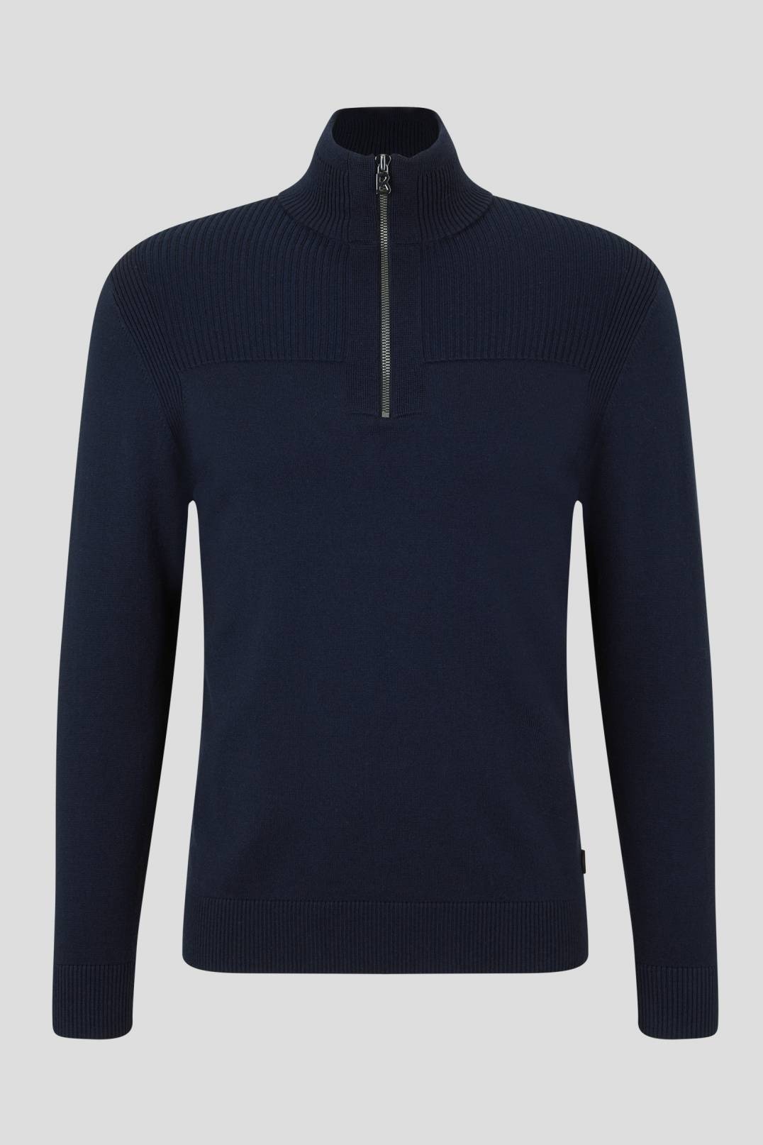 NORIS KNIT PULLOVER IN NAVY BLUE - 1