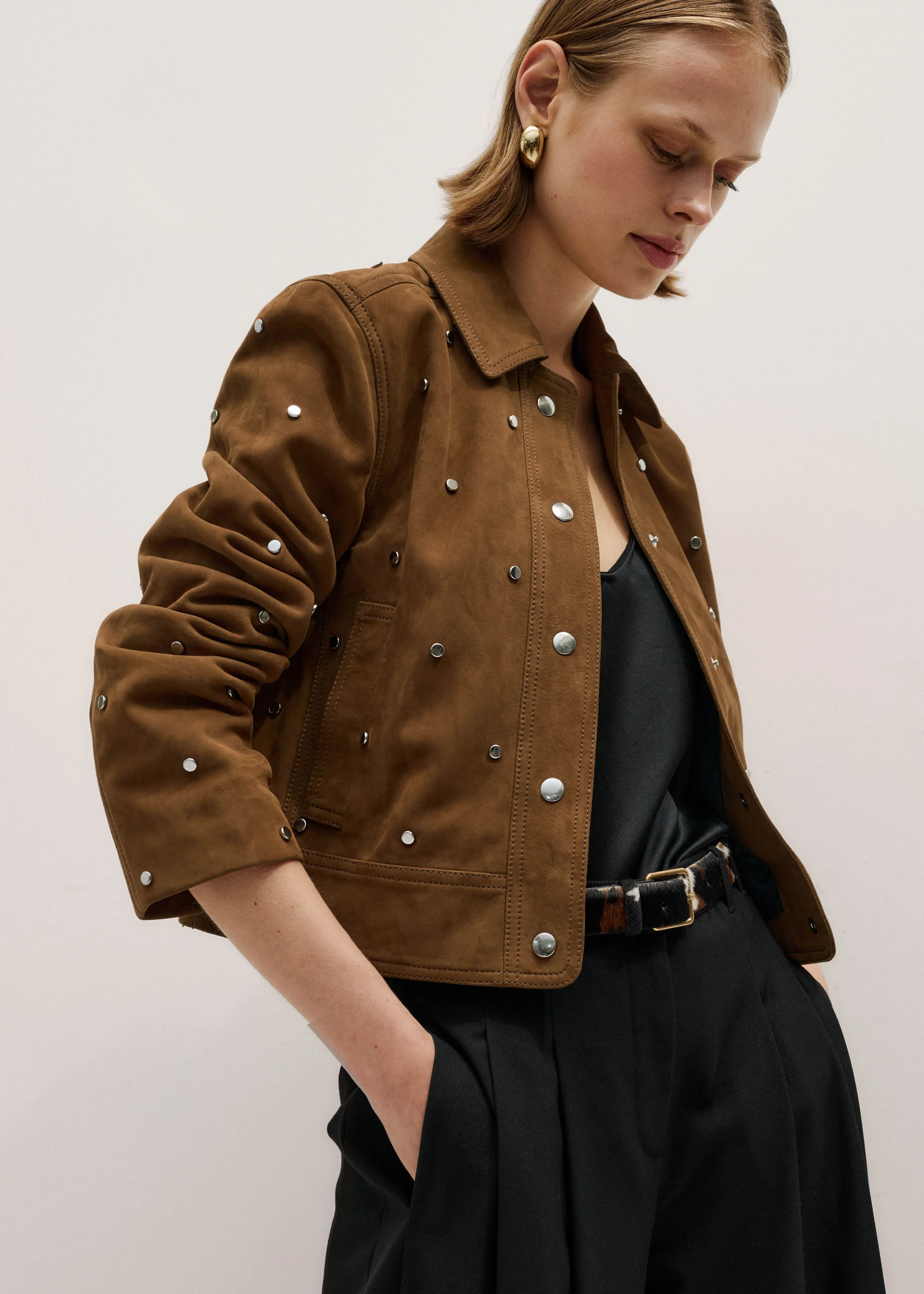 Relaxed Studded Jacket - 1