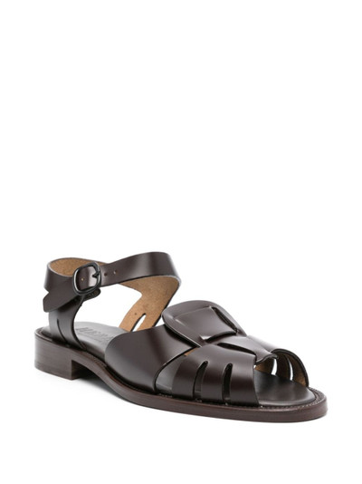 HEREU Ancora leather sandals outlook