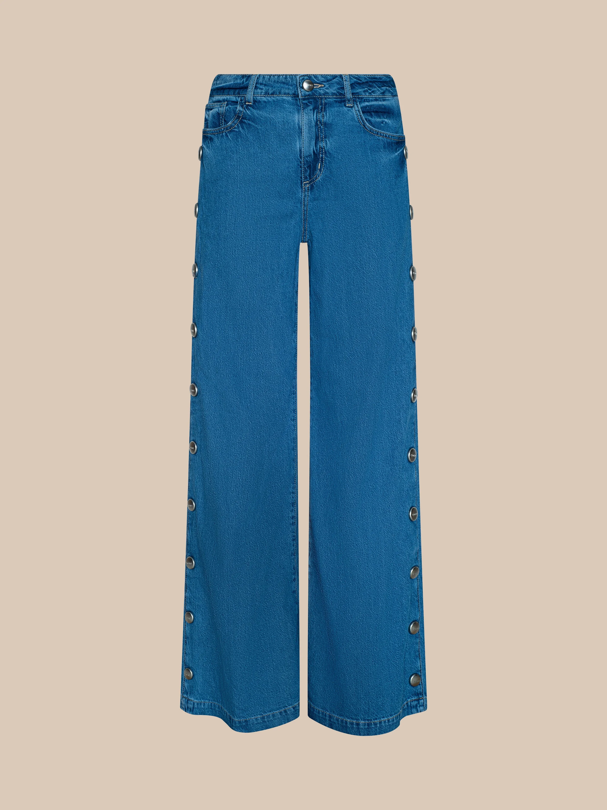 Jennings Snap Wide-Leg Jean - 1