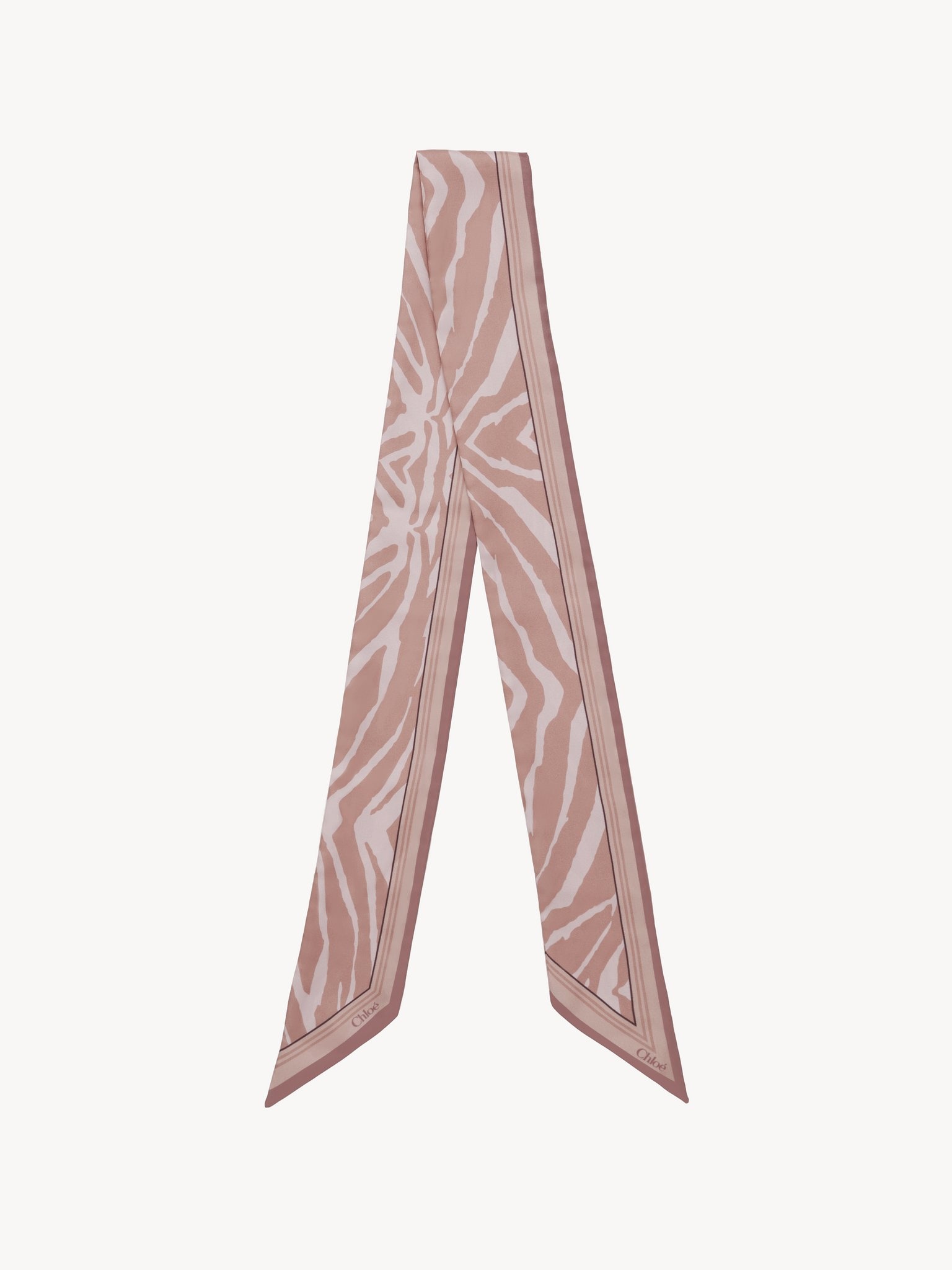 ANIMAL-PRINT BANDEAU SCARF IN SILK - 1