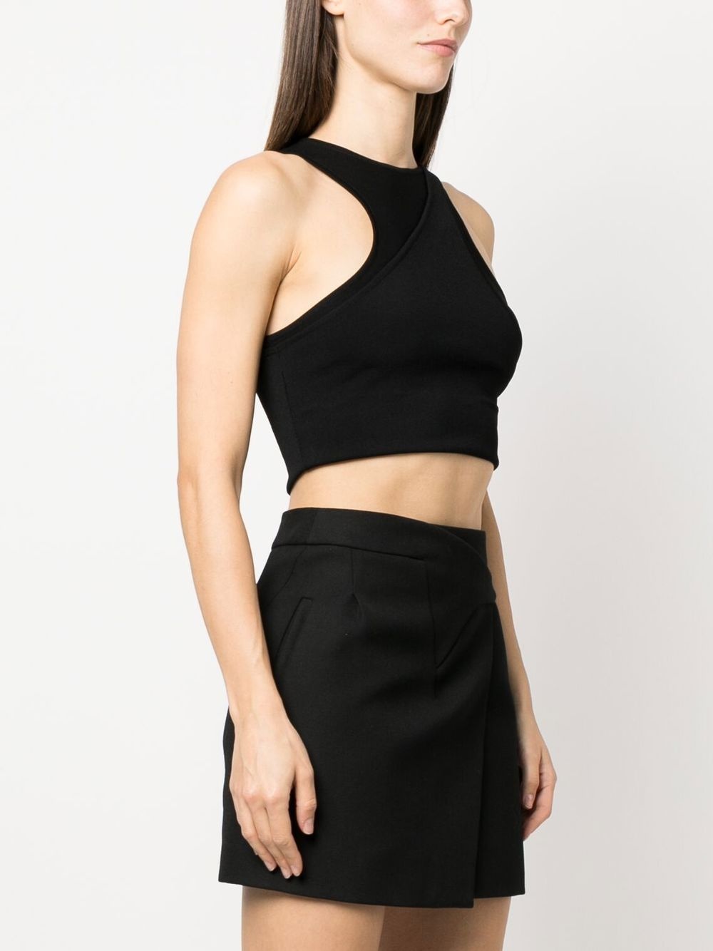 fine-knit cropped top - 3