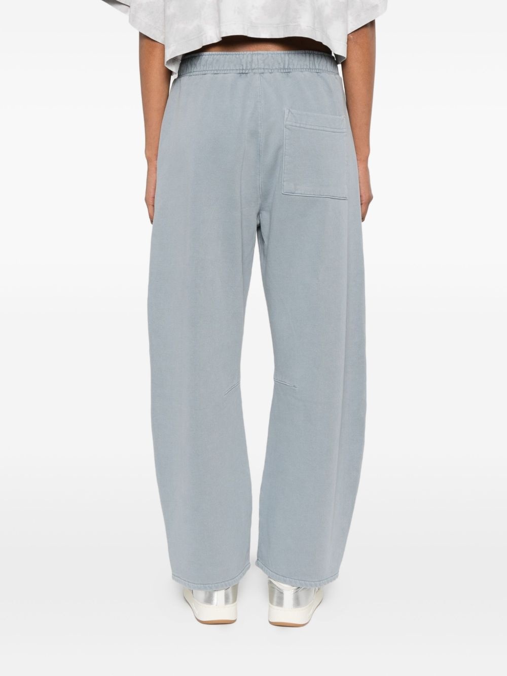 elasticated-waistband track pants - 4