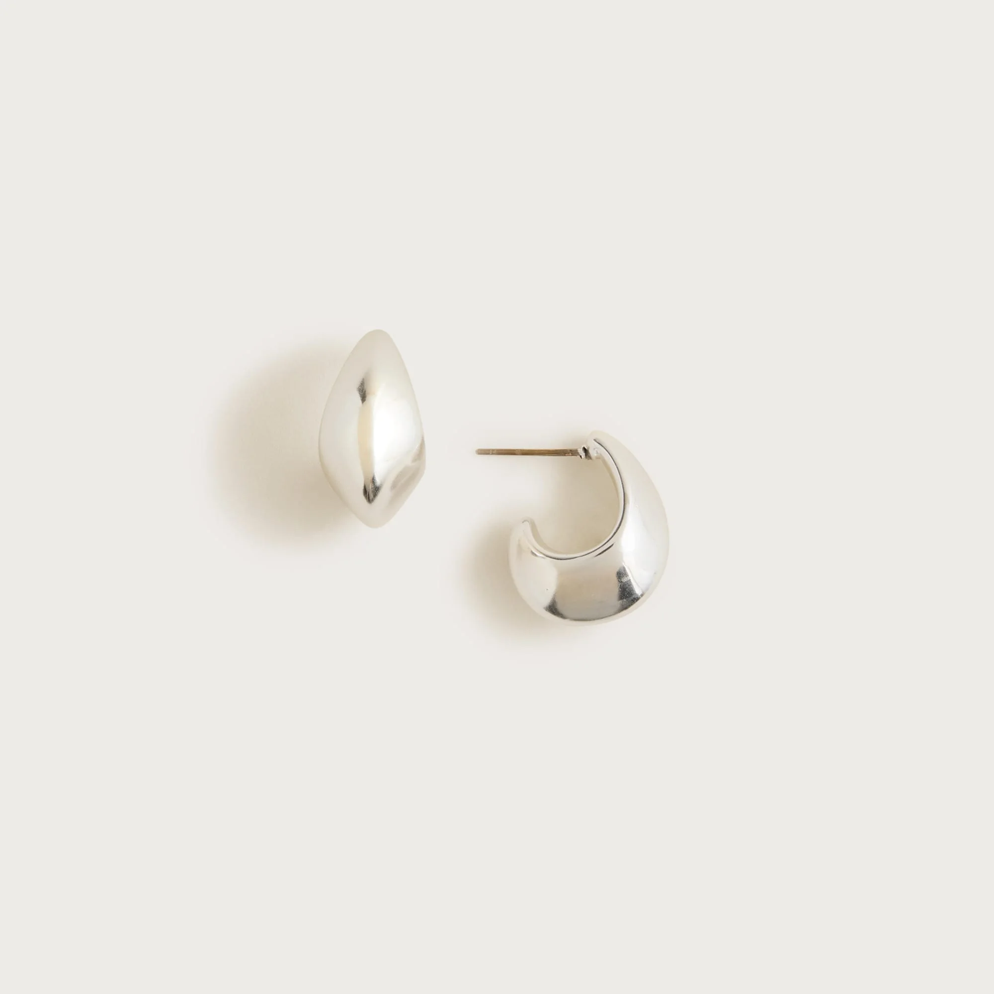 Sculptural hoop earrings - 1
