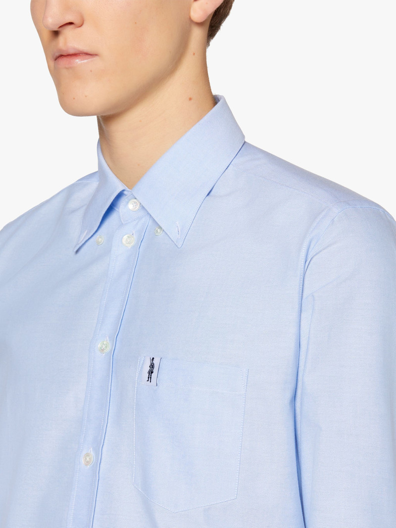 BLOOMSBURY BLUE COTTON OXFORD SHIRT | GSC-103 5