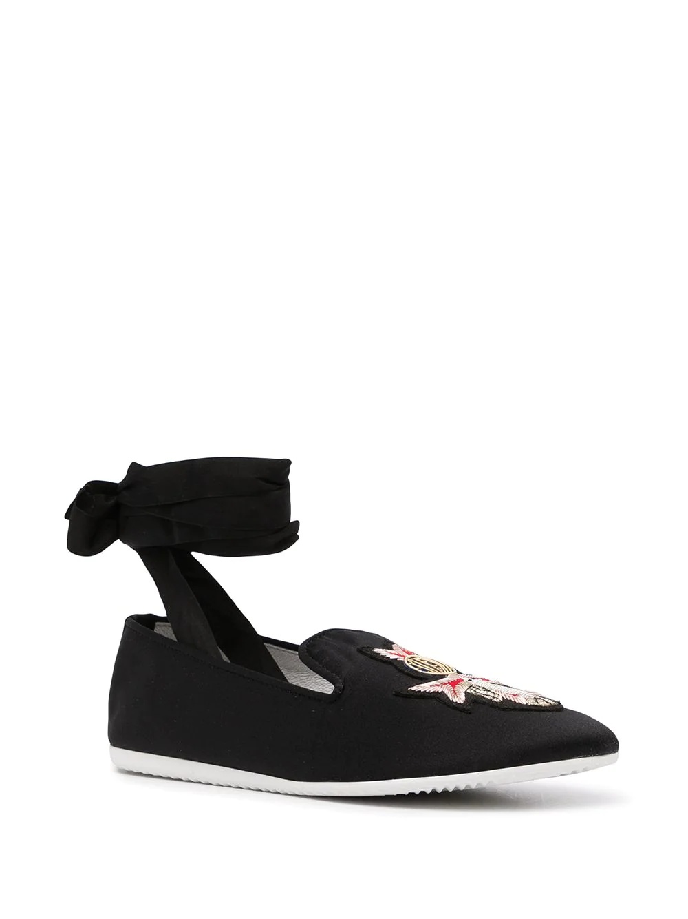 crest ankle-tie loafers - 2