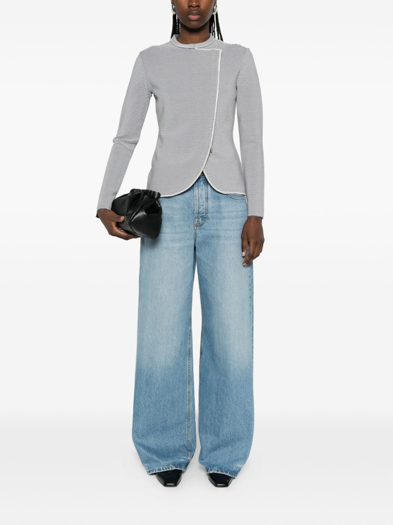 EMPORIO ARMANI striped jacket outlook