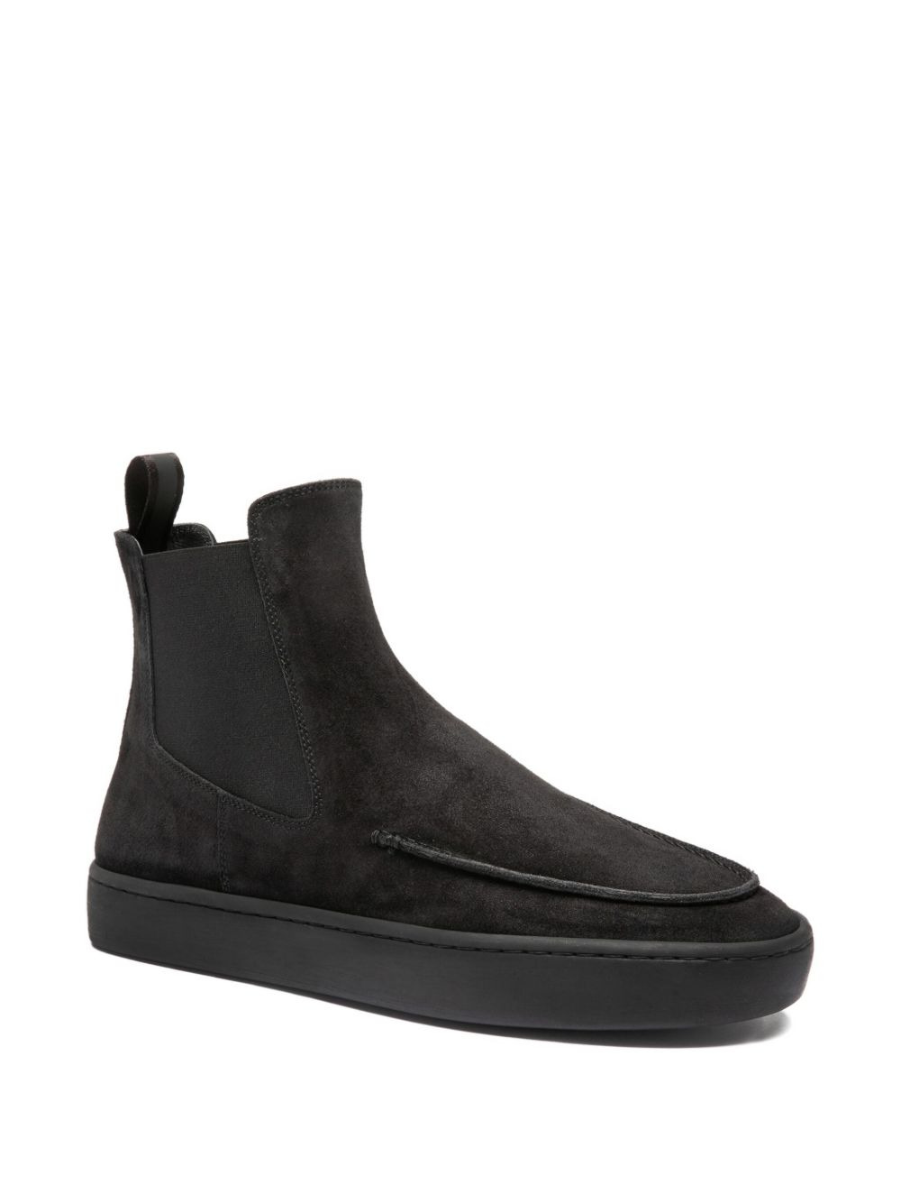 elastic-panel suede boots - 2