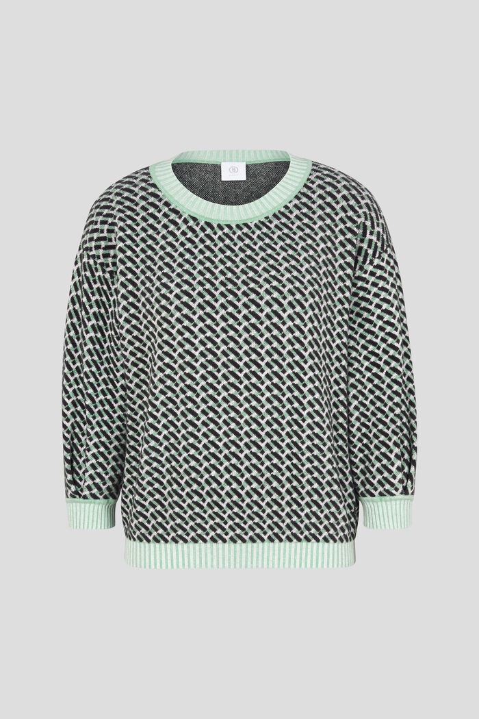 Erin Pullover in Green/Black - 1