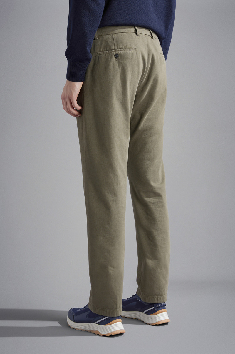 CASHMERE AND COTTON CHINO TROUSERS 3