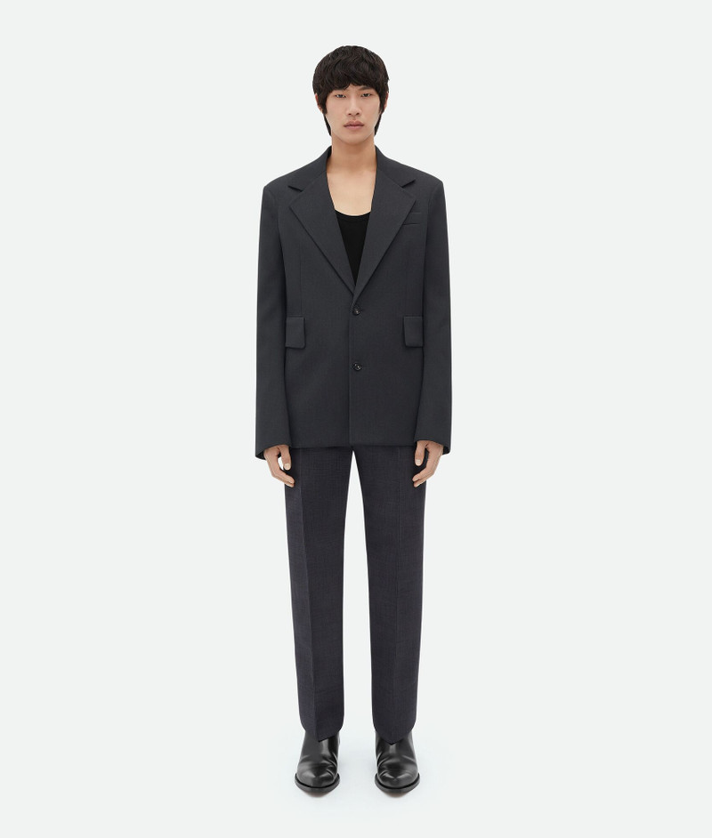 Curved Sleeves Light Wool Jacket 1