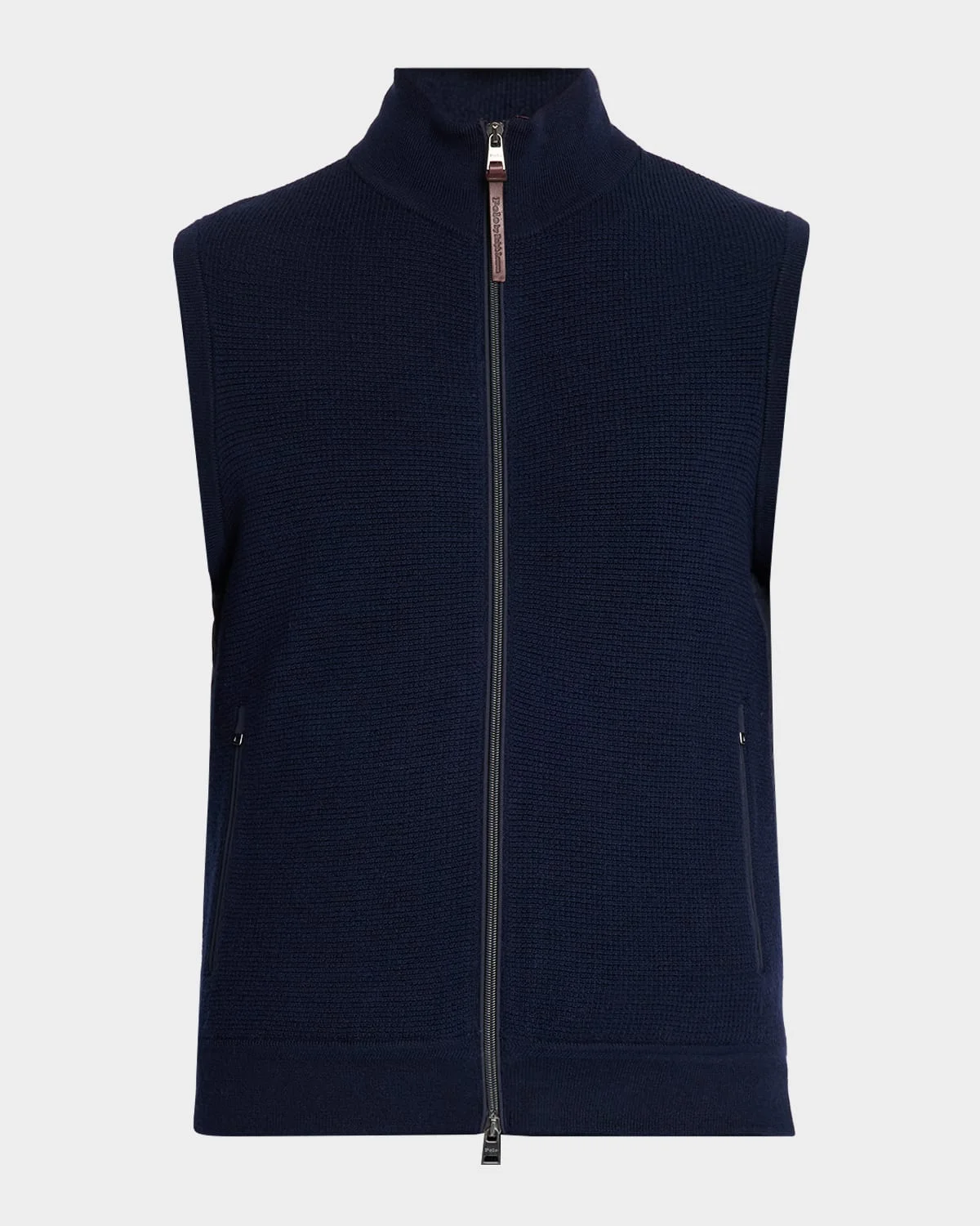 Men's Hybrid Full-Zip Knit Sweater Vest - 1
