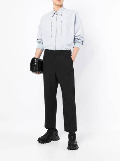 Alexander McQueen zip-detailing long-sleeve shirt outlook