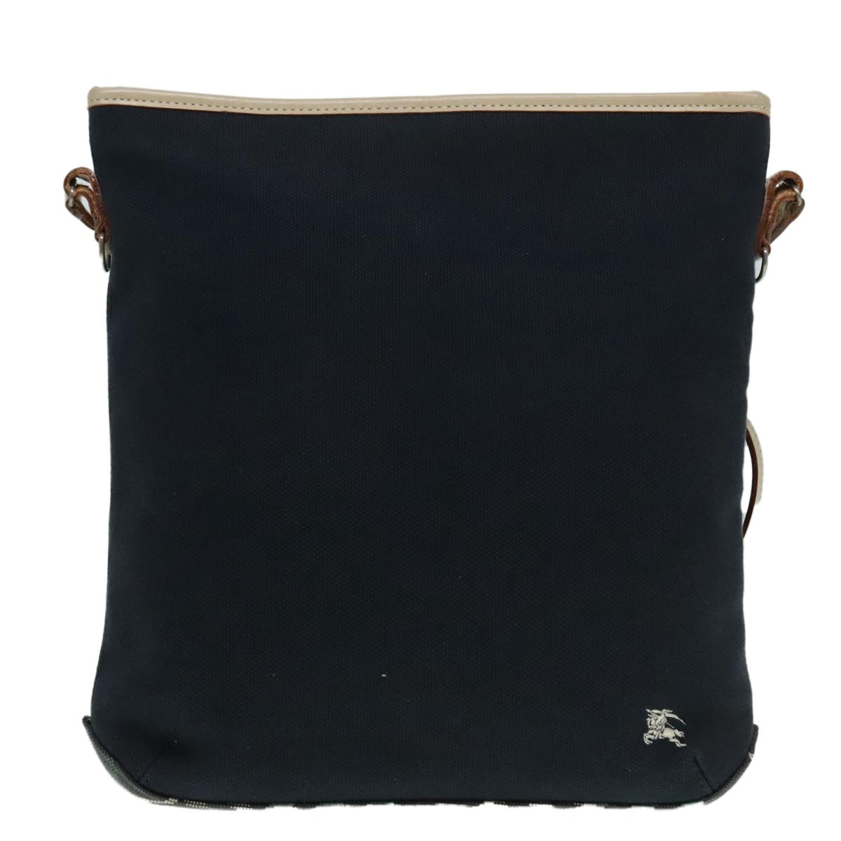 Burberry Blue Label Shoulder Bag Canvas Navy - 13