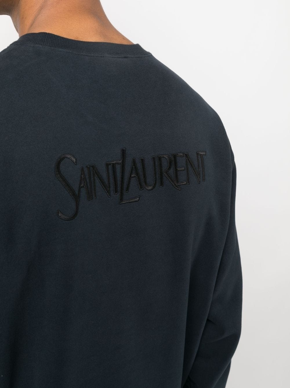 logo-embroidered jersey-fleece sweatshirt - 5