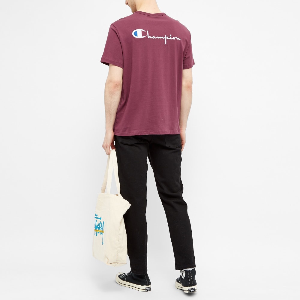 Champion Reverse Weave Script Back Logo Tee - 6