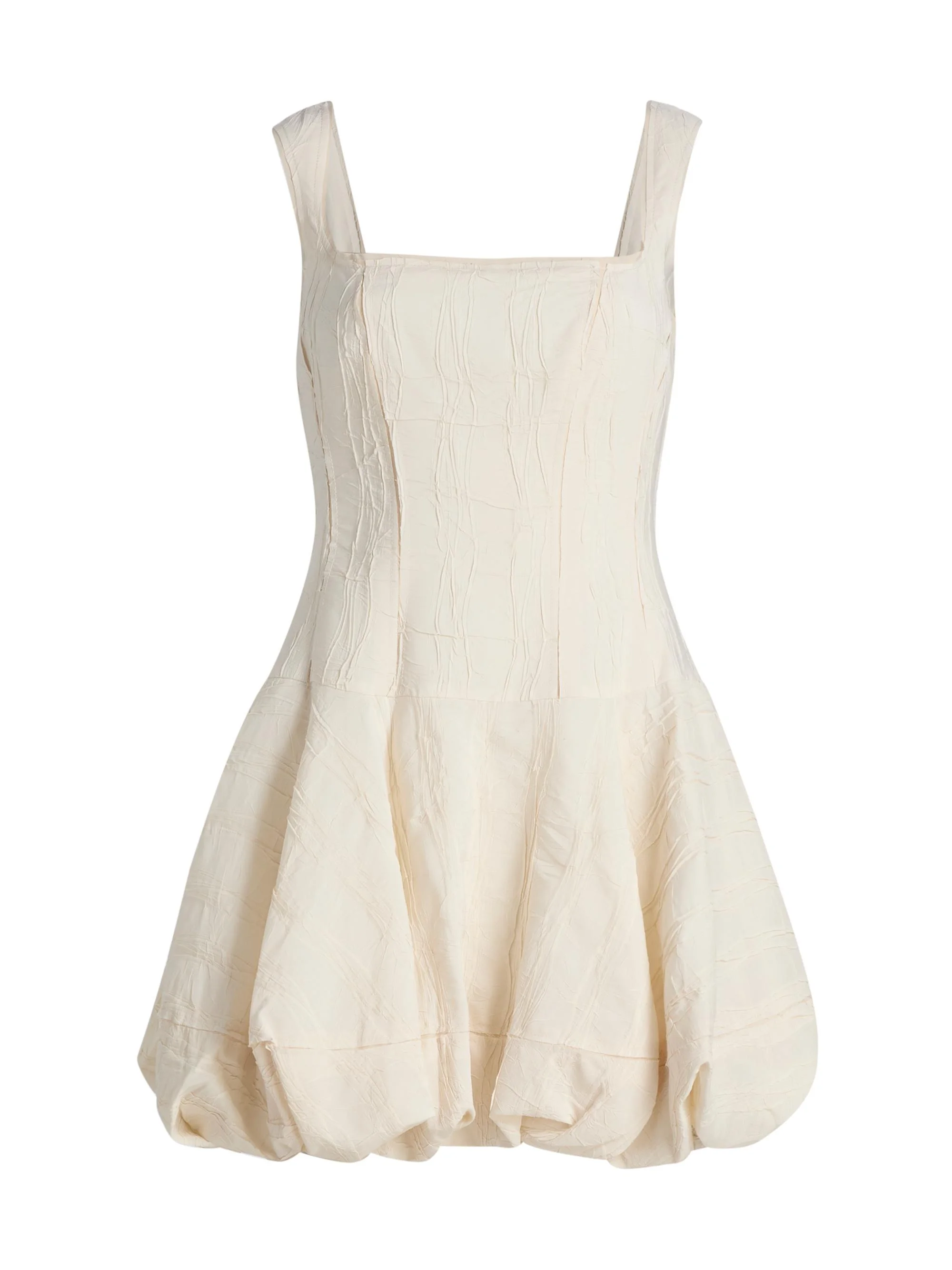 Women's Nattie Textured Bubble Minidress - White Multi - 1