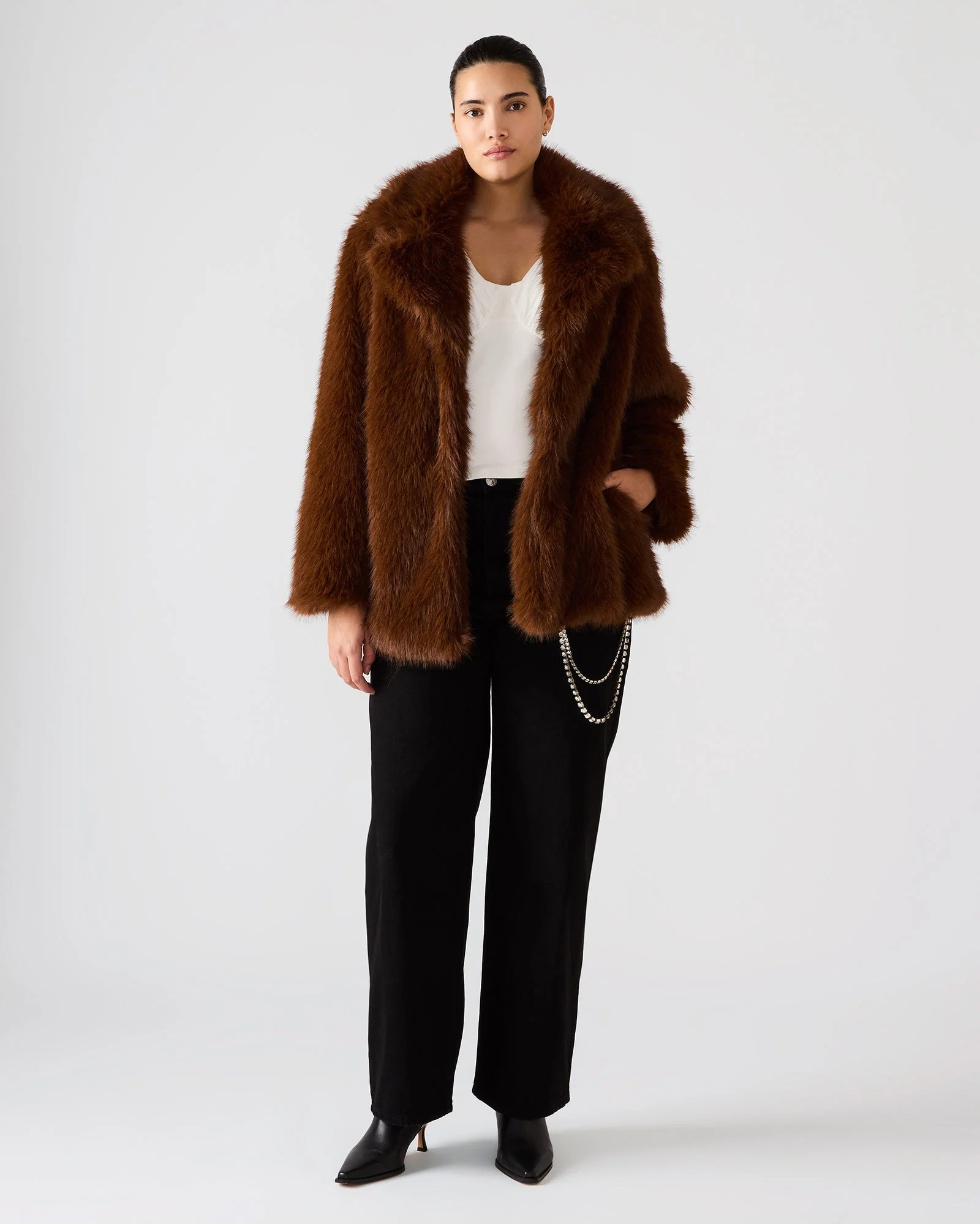 KINDRA COAT BROWN - 1