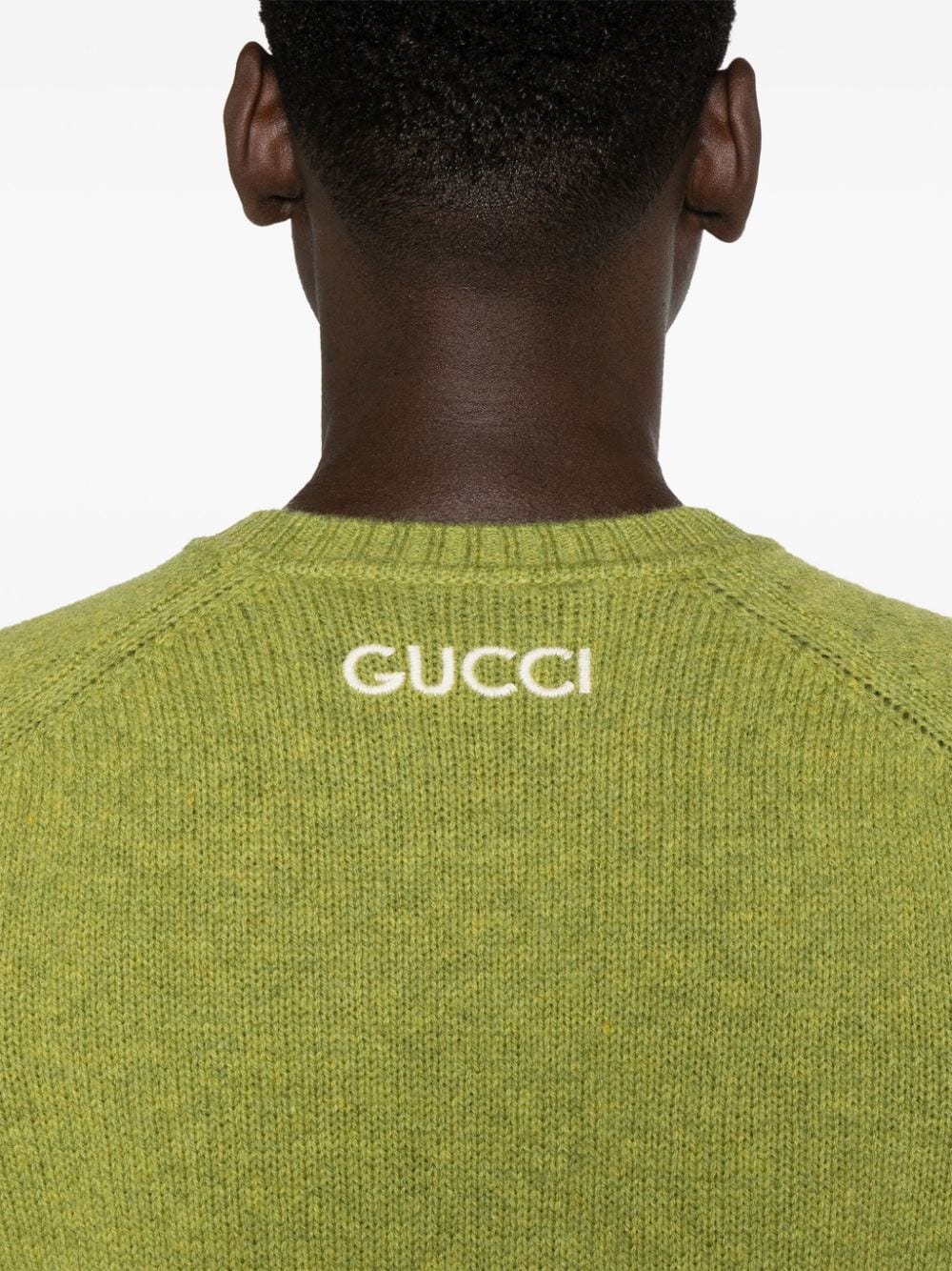 logo-embroidered wool jumper - 5