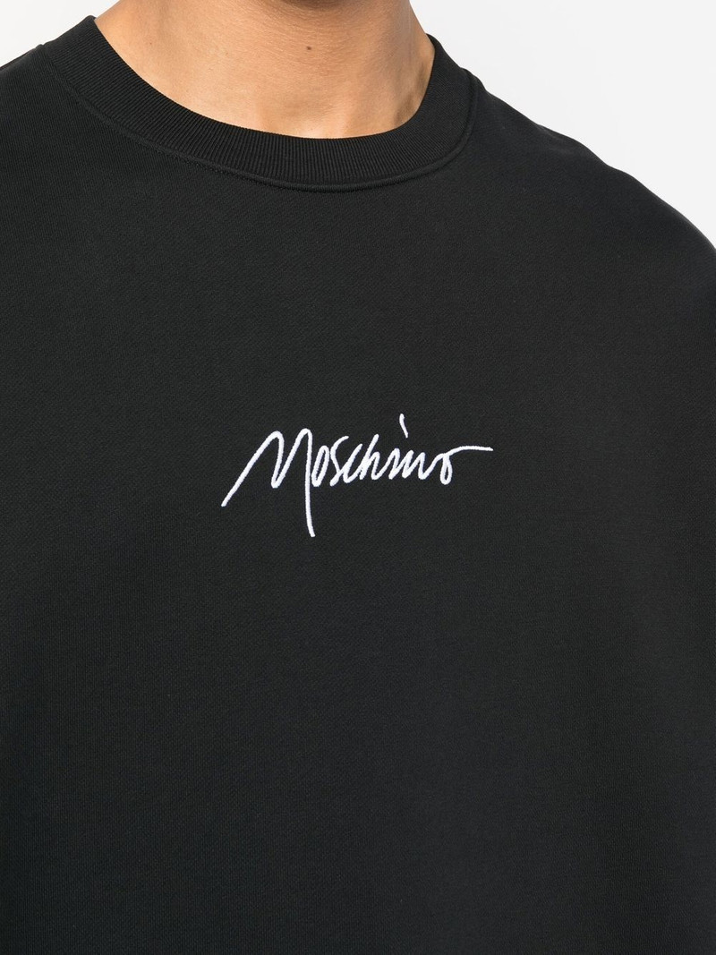 logo-print crew-neck sweatshirt 5