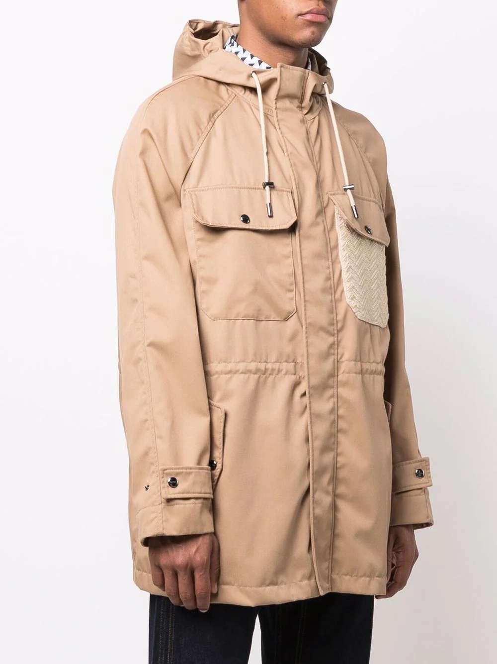 hooded short-length parka - 3