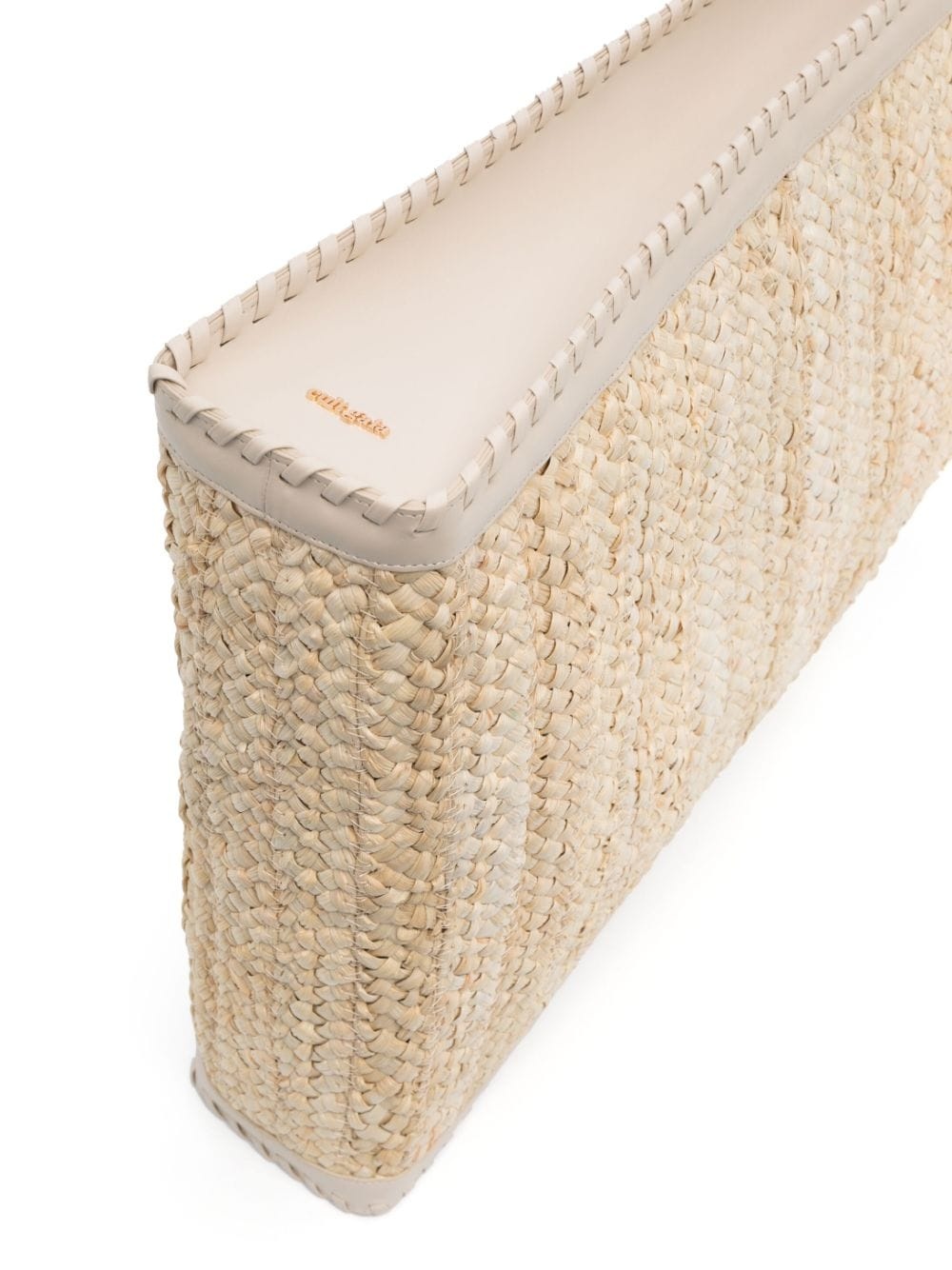 logo-plaque interwoven beach bag - 4