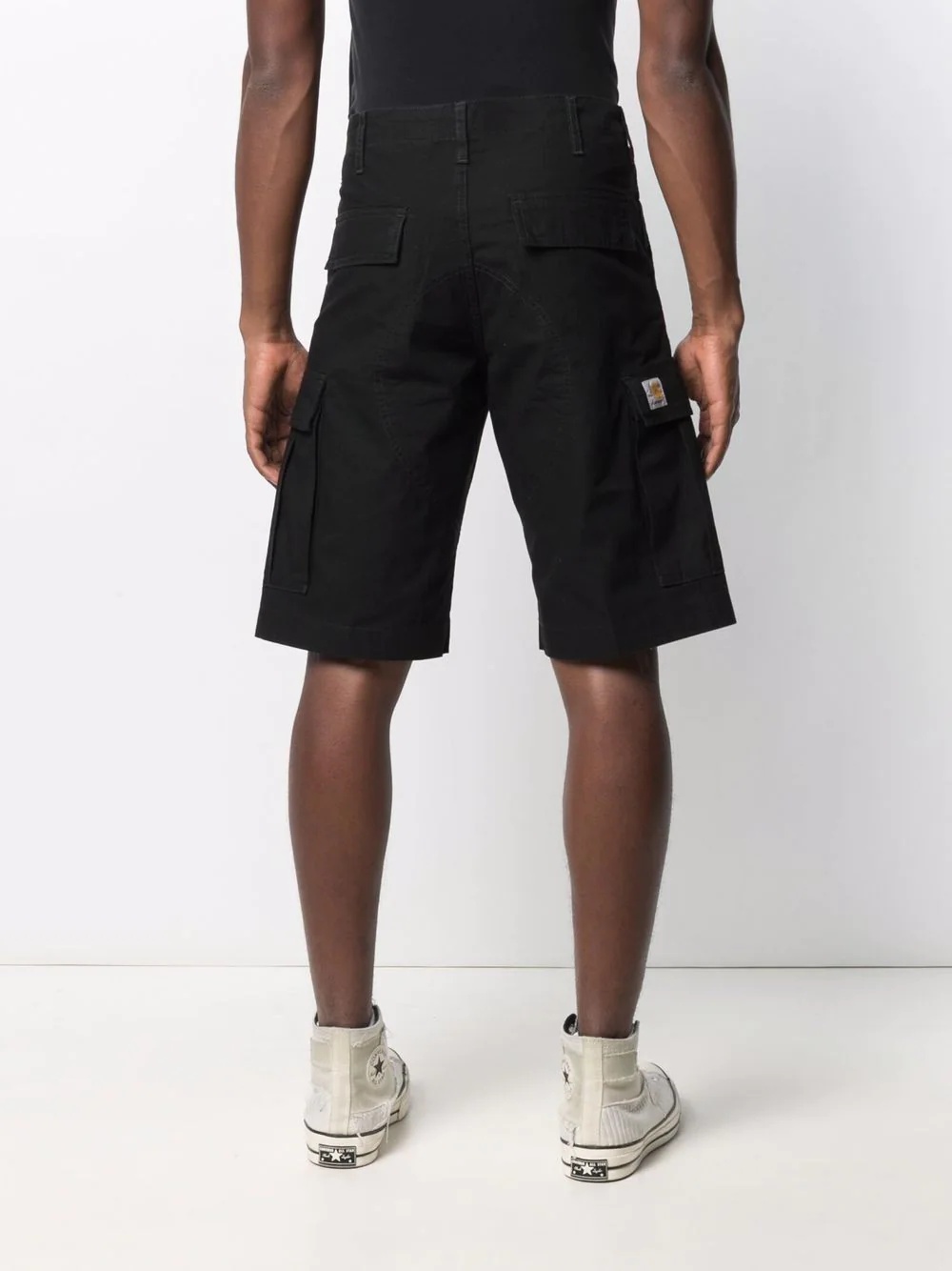 knee-length chino shorts - 4