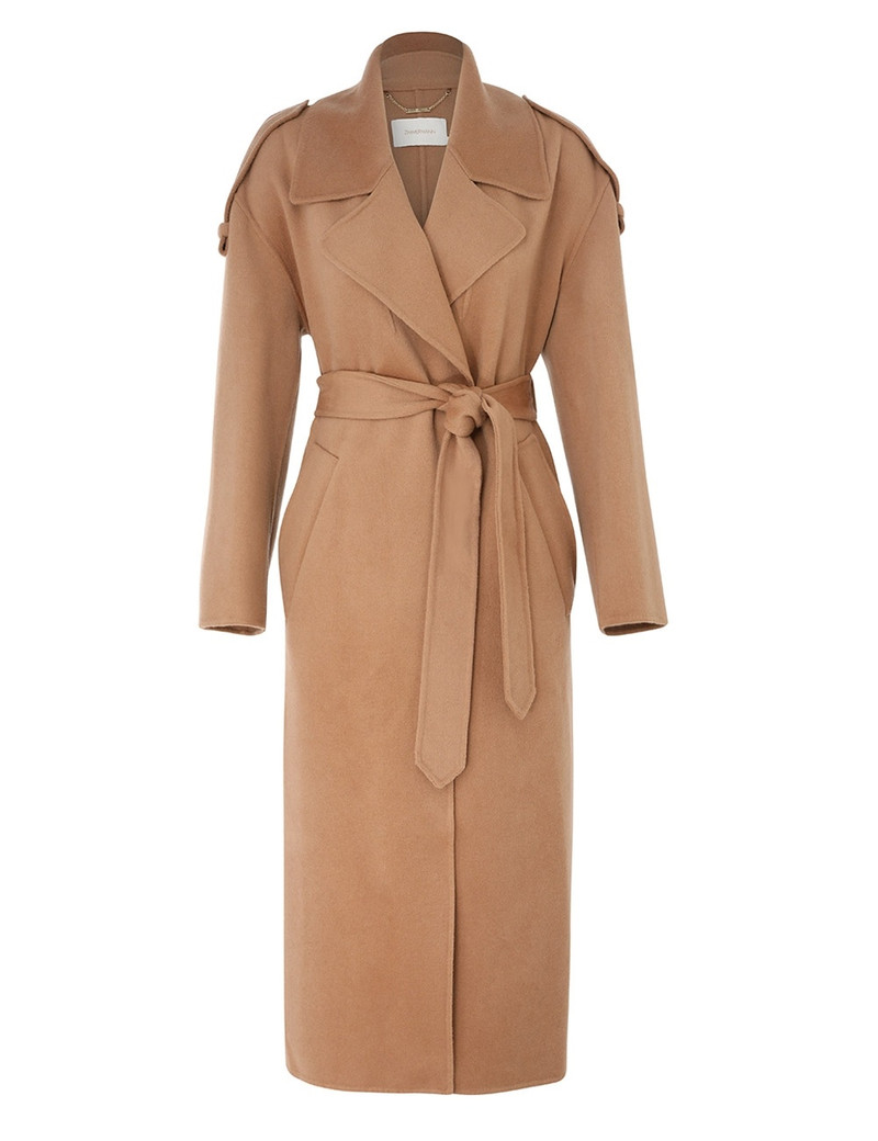 NATURA BELTED LONG COAT 1