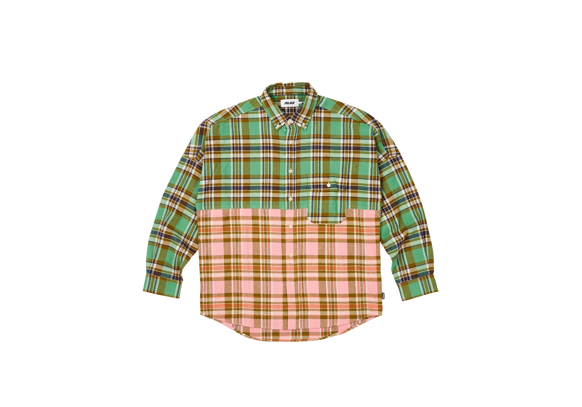 CHECKMATE DROP SHOULDER SHIRT GREEN - 1