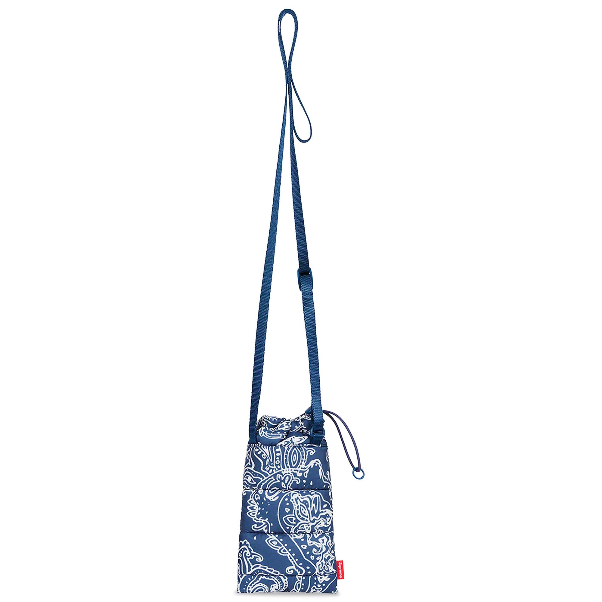 Supreme Puffer Neck Pouch 'Blue Paisley' - 2