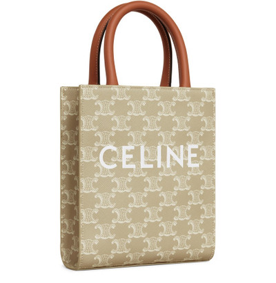 CELINE Mini vertical cabas in Triomphe canvas and calfskin outlook