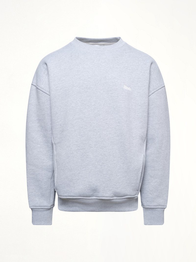 Rhude Classique Sweatshirt in Heather Gray outlook