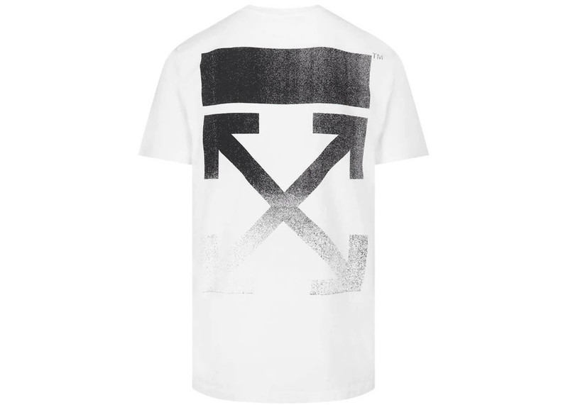 Off-White OFF-WHITE Slim Fit Degrade Arrows T-Shirt White outlook