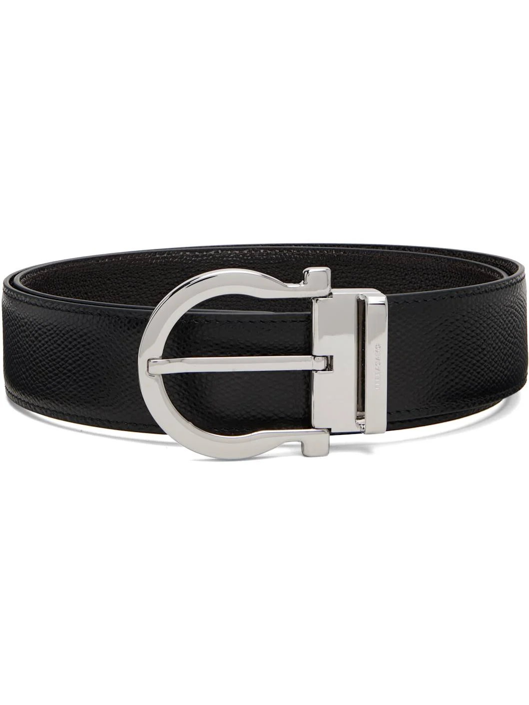 Black Adjustable Reversible Belt - 1