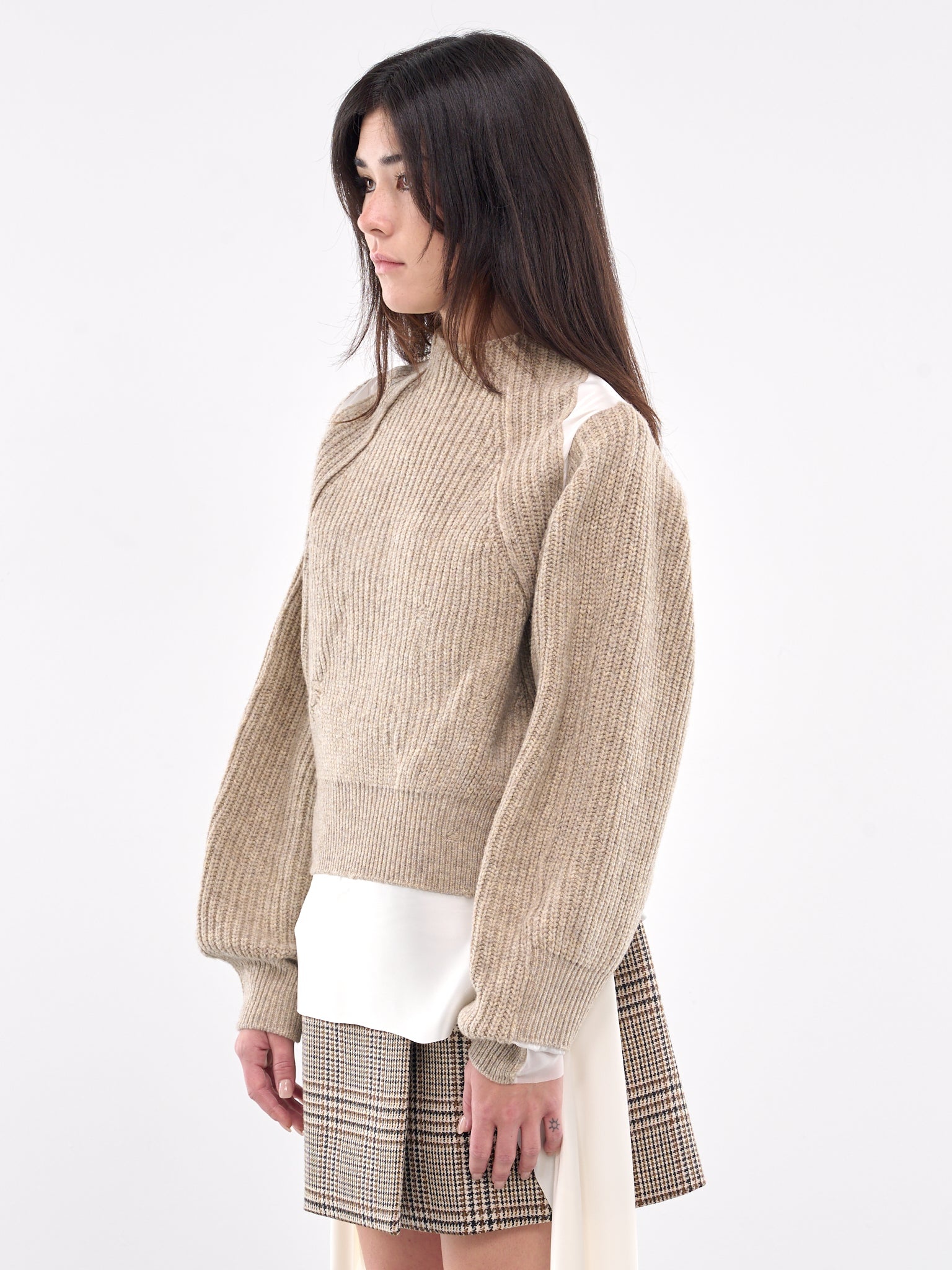 Paneled Sweater - 2